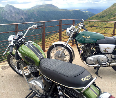 Motorcycles in Auvergne