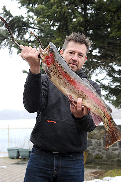 A rainbow trout of 56 cm
